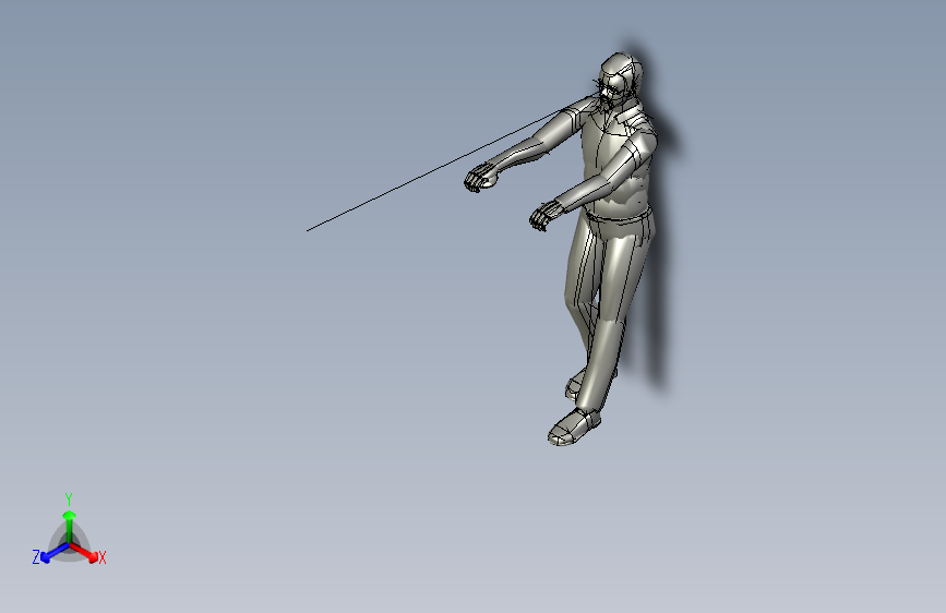 人体姿势pull_high_manikin