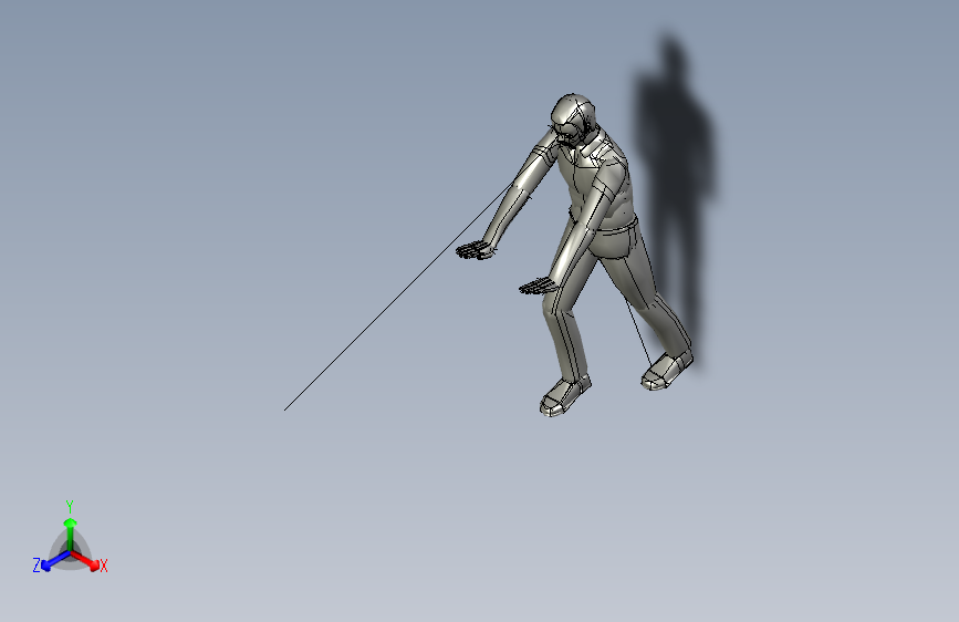 人体姿势push1_low_manikin