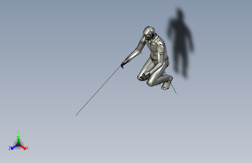 人体姿势squat_lifting_high_manikin