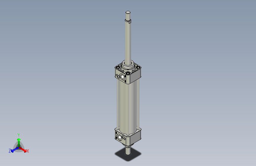 标准型气缸3D-DUD40x125