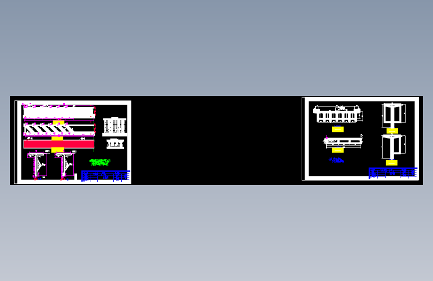 装配式钢筋混凝土T型梁桥35m跨径设计CAD图