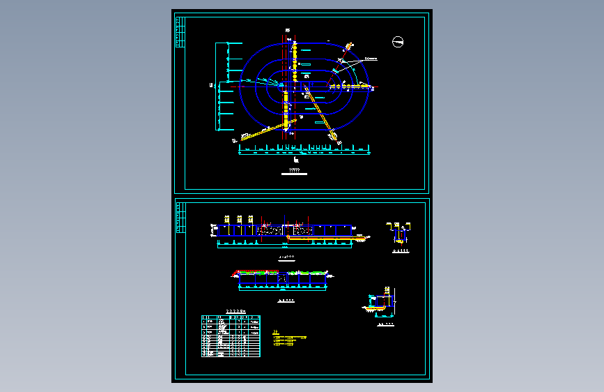 氧化沟_氧化沟cad图纸下载-土木在线