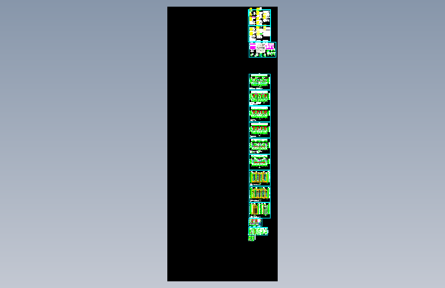 七层剪力墙一梯两户住宅楼建筑图