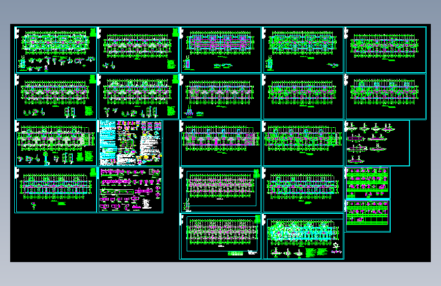 某九层剪力墙结构建筑 CAD施工方案图