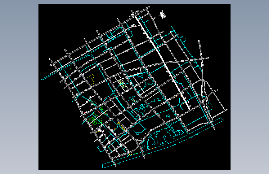 改造道路全套设计图纸（路面白改黑）