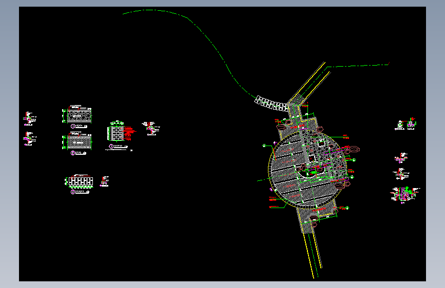 山水文园(四路通)隔离带景观设计施工图