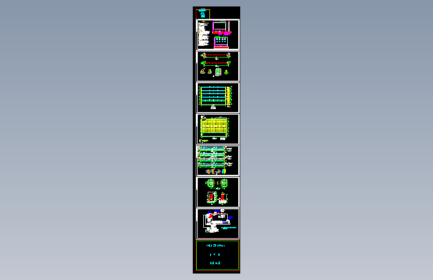 某工程项目钢结构LED广告牌结构施工图