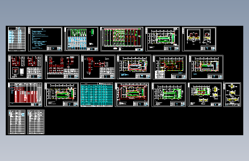 某地区10KV总变配电室工程cad设计图纸