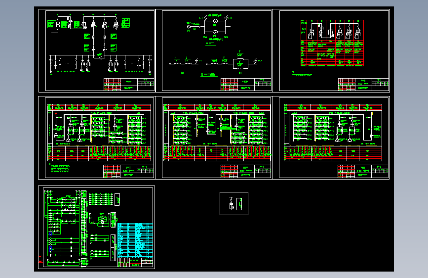 某10KV配电系统cad设计图纸