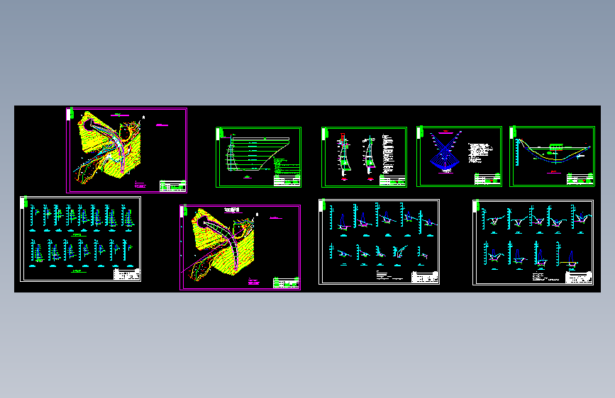 【黑龙江】某全套拱坝设计图（9张）