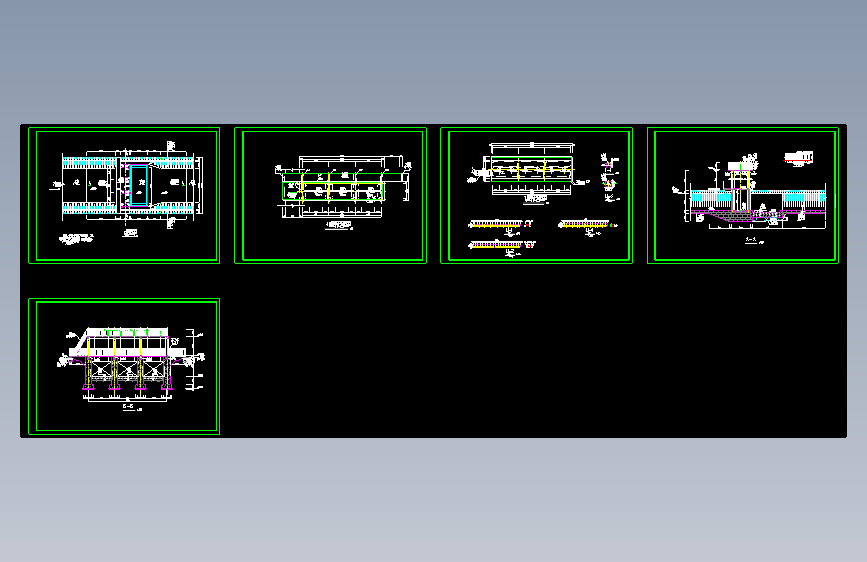 水利水电工程某小型水闸结构布置图