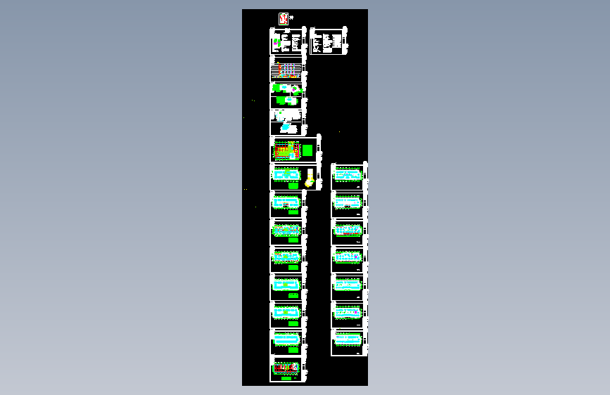 某地10层办公楼空调通风防排烟设计图