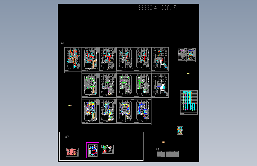 商务办公大楼空调通风设计施工图