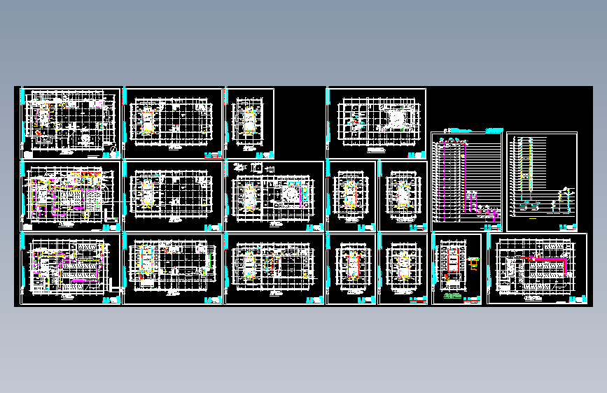 某22层办公楼暖通设计cad图纸