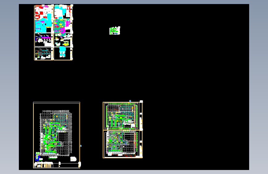 某公共建筑全套暖通CAD施工图（风冷热泵系统）