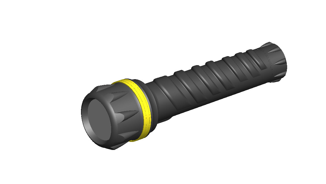 重型橡胶外壳的LED手电筒