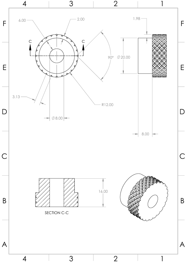 滚花工具 _ 3D模型