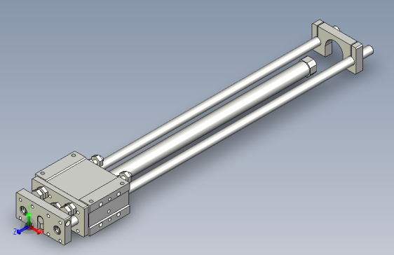 导杆气缸组合3D-GCU25x500