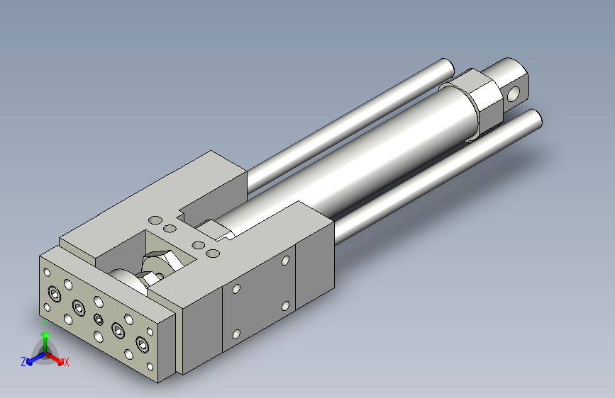 导杆气缸组合3D-GHB25x125