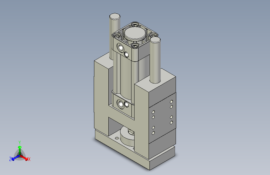 导杆气缸组合3D-GHB50x50