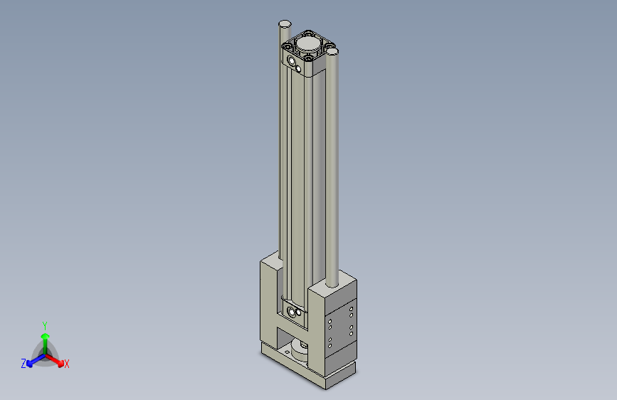导杆气缸组合3D-GHB50x400