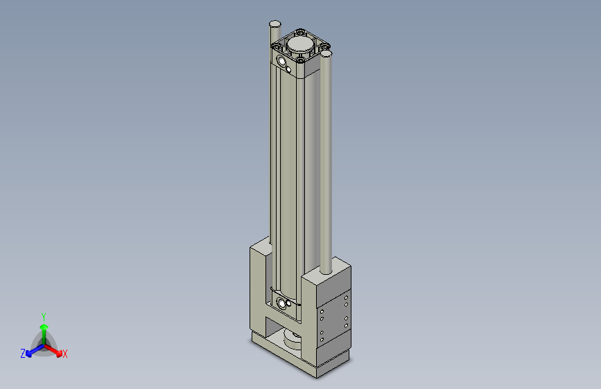 导杆气缸组合3D-GHB63x400