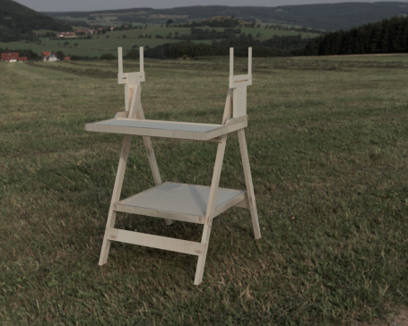 用于组装和维护无线电控制飞机的现场工作台