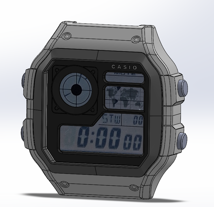 卡西欧 AE1200WH手表