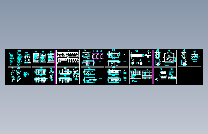 某公司二层的砖混一办公楼设计图JX5