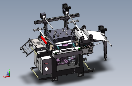 中等幅面冲切机整机、F500模切机非标设备