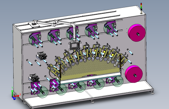 扇形9工位圆刀模切机