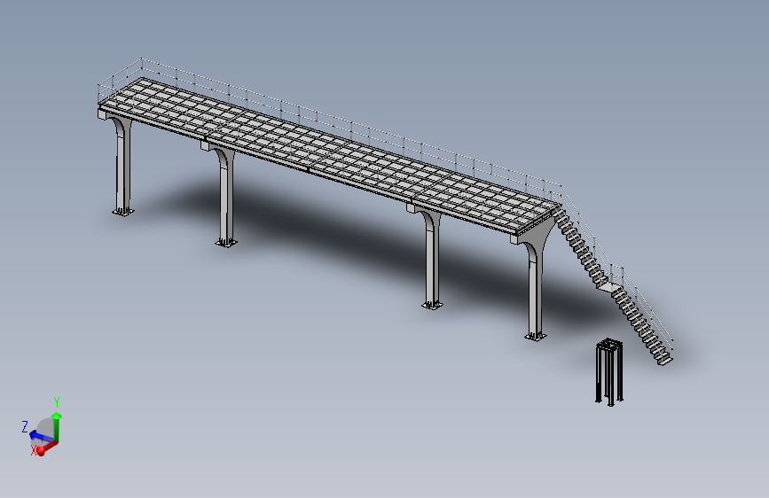 冷凝器钢结构长平台