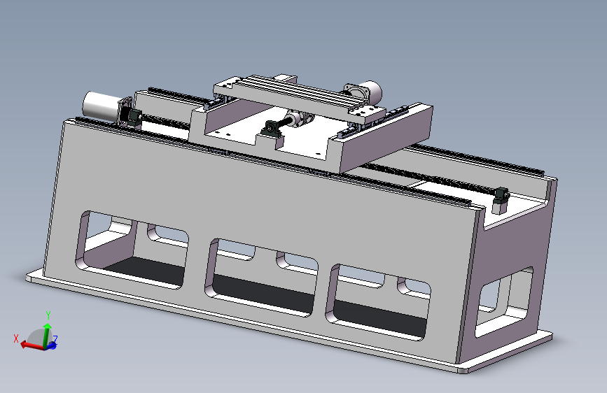 703723-铣床XY轴进给系统