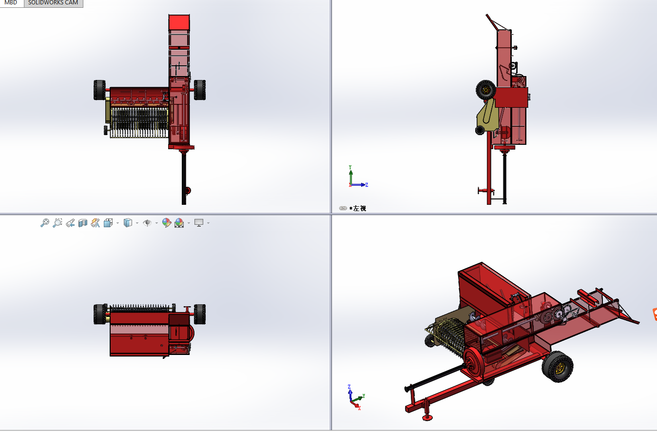 牧草打捆机设计(含三维 二维 说明书