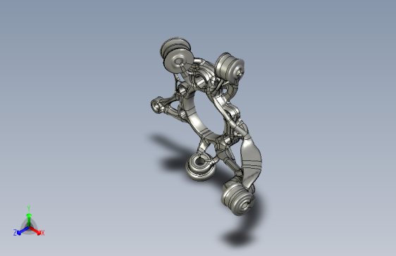 日产240sx S14后摆臂 - 生成设计实心体（基于扫描的优化）