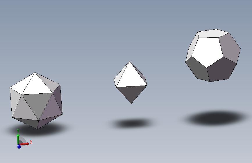 正八、十二、二十面体