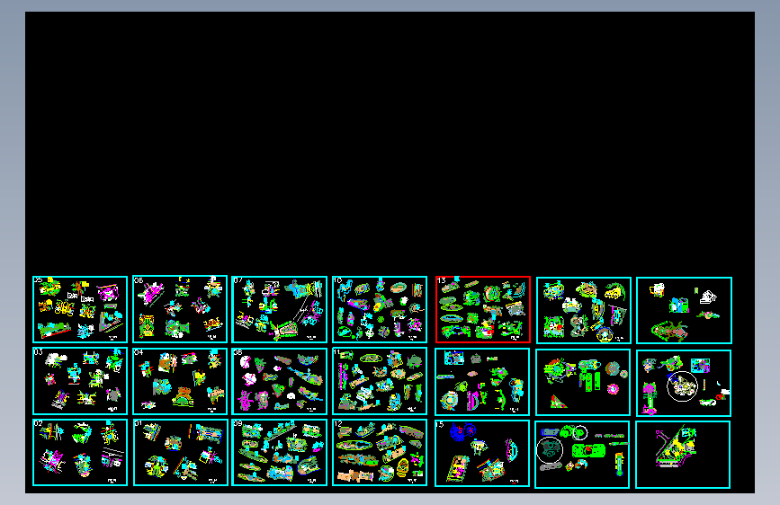 CAD园林景观节点图纸集合