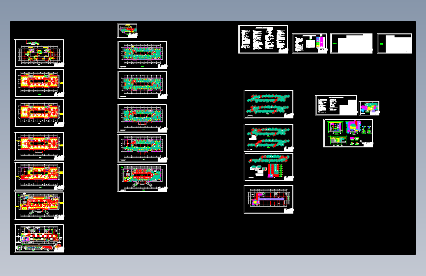 多层办公楼空调及防排烟全套设计图纸