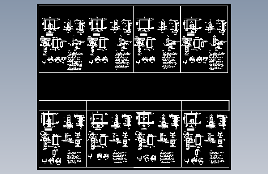 工业厂房推拉门图纸