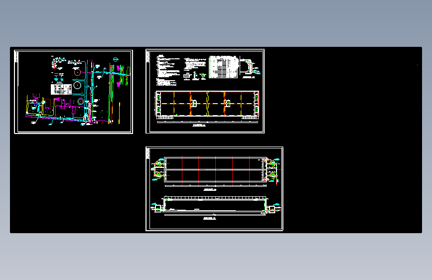 河北某污水处理厂1000立废水调节池cad图