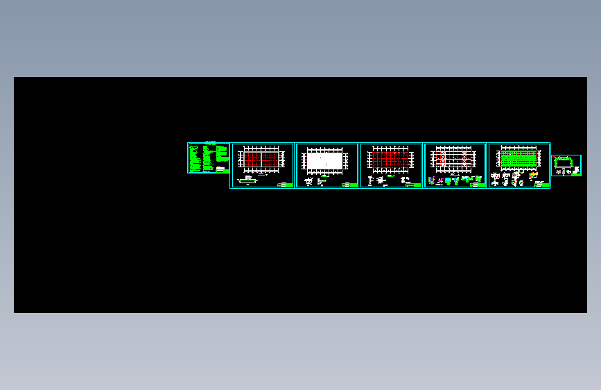 胡庙粮站粮库双坡单跨钢结构屋面施工图纸
