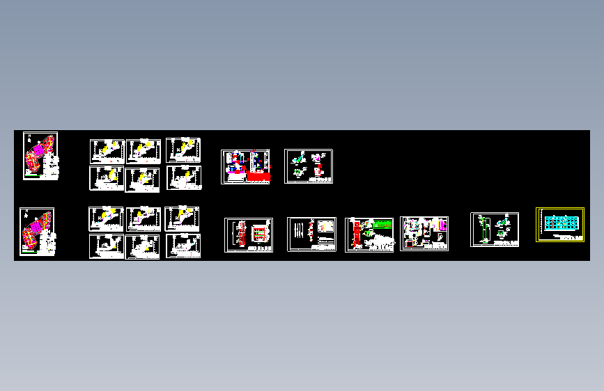 某边坡工程完整设计cad施工图