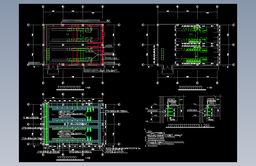 某变配电室平面布置设计cad图