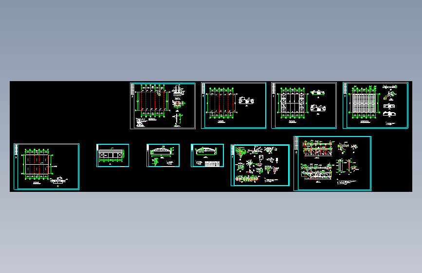 某地（22.4m）圆拱形管桁架施工图纸