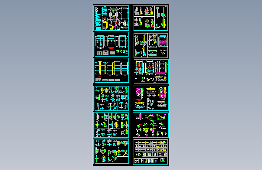 某地钢结构居住建筑钢框架结构图纸 (2)