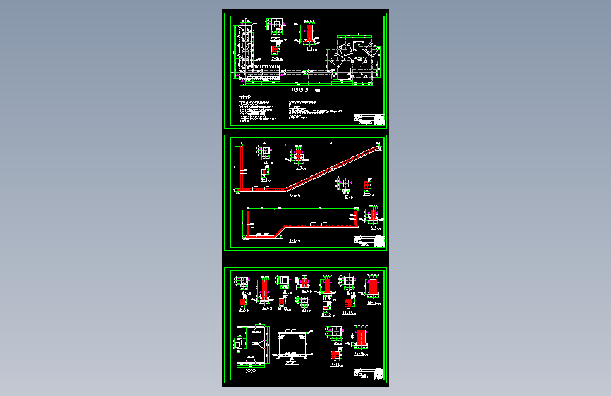 某地混凝土搅拌站设备基础结构施工图