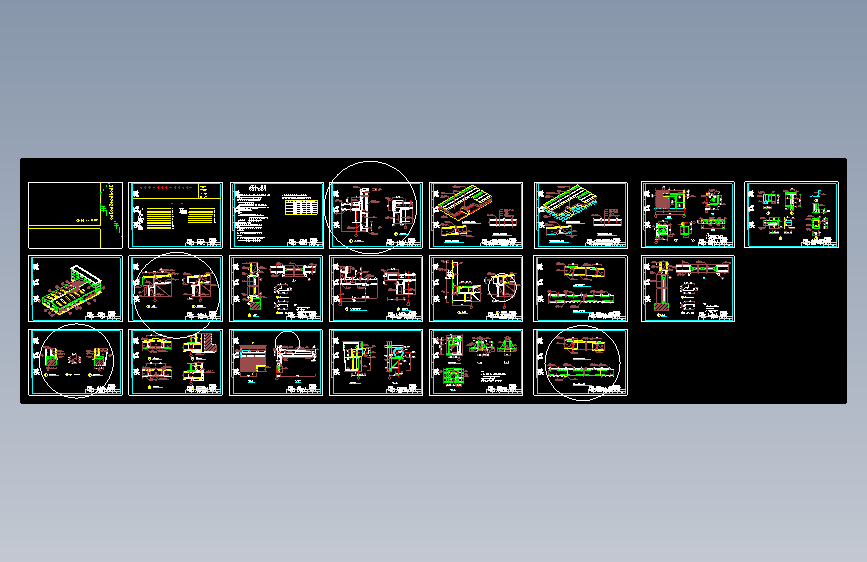 某地轻型钢结构房屋建筑节点构造详图图集CAD图纸
