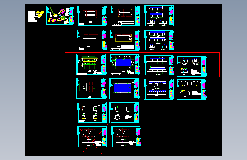 某地区大型养猪场建筑图纸（共18张）