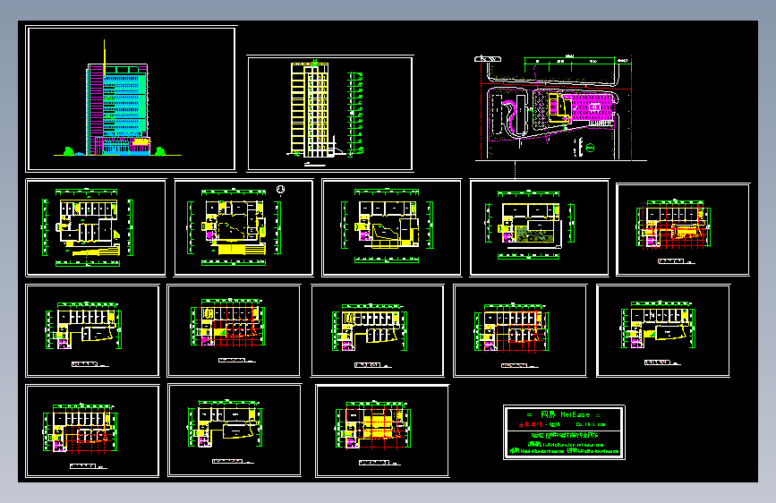 某多层教育研究中心建筑方案设计图