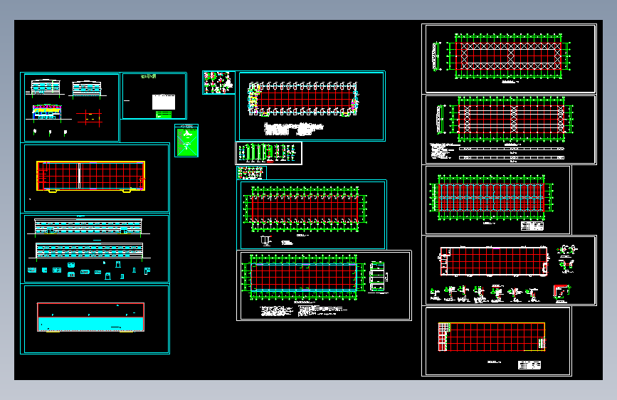 某钢筋混凝土排架结构（轻型屋面梯形屋架）厂房施工图